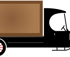 アイコスを運ぶ配達トラック